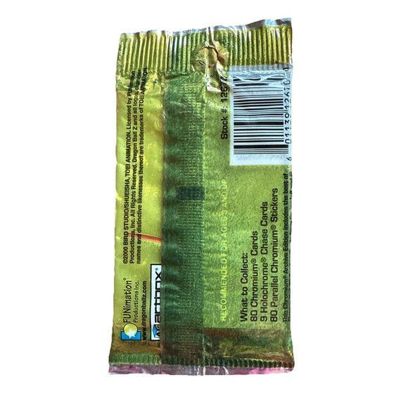 2000 Dragon Ball Z Chromium Archive Edition One Booster Pack - Picture 2 of 6